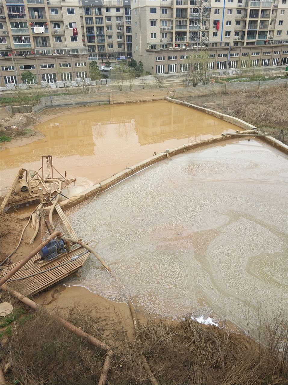 夏河沉淀池淤泥清理-厂区废水池淤泥清淤