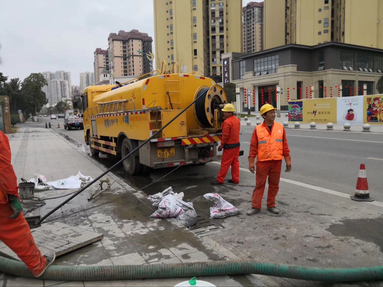 夏河排污管道清淤-管道清洗